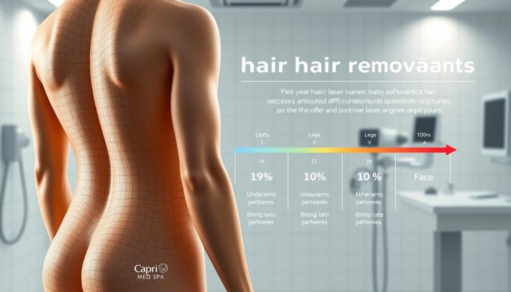laser hair removal effectiveness by body area