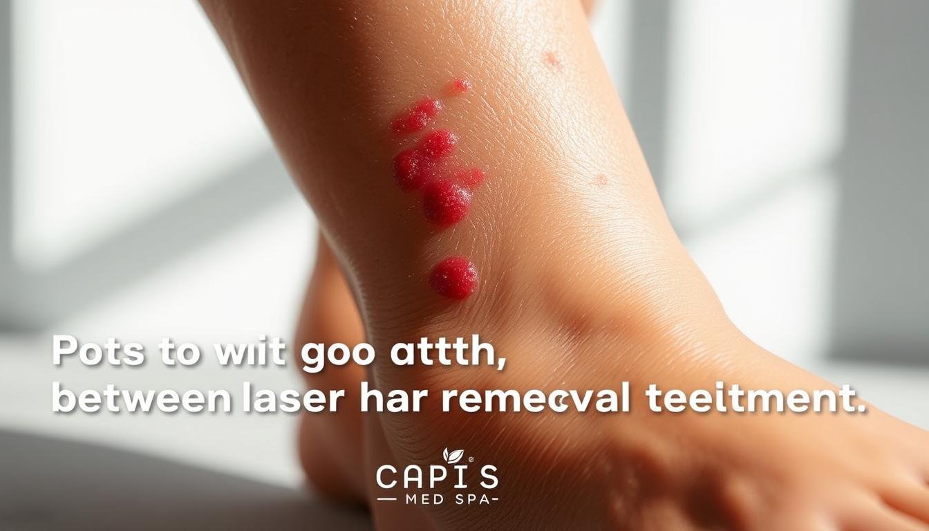 What happens if you wait too long between laser hair removal?