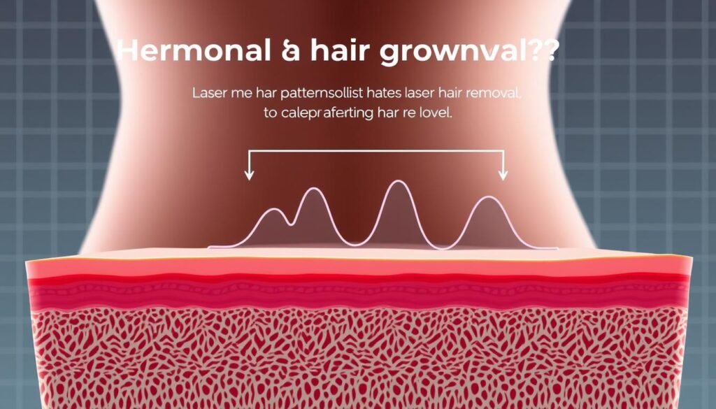 hormonal hair growth patterns after laser treatment