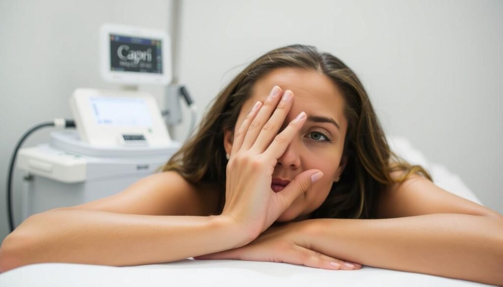 pausing laser hair removal treatment