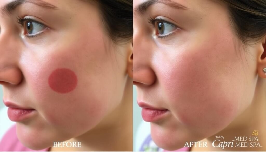 before and after birthmark removal Pasadena