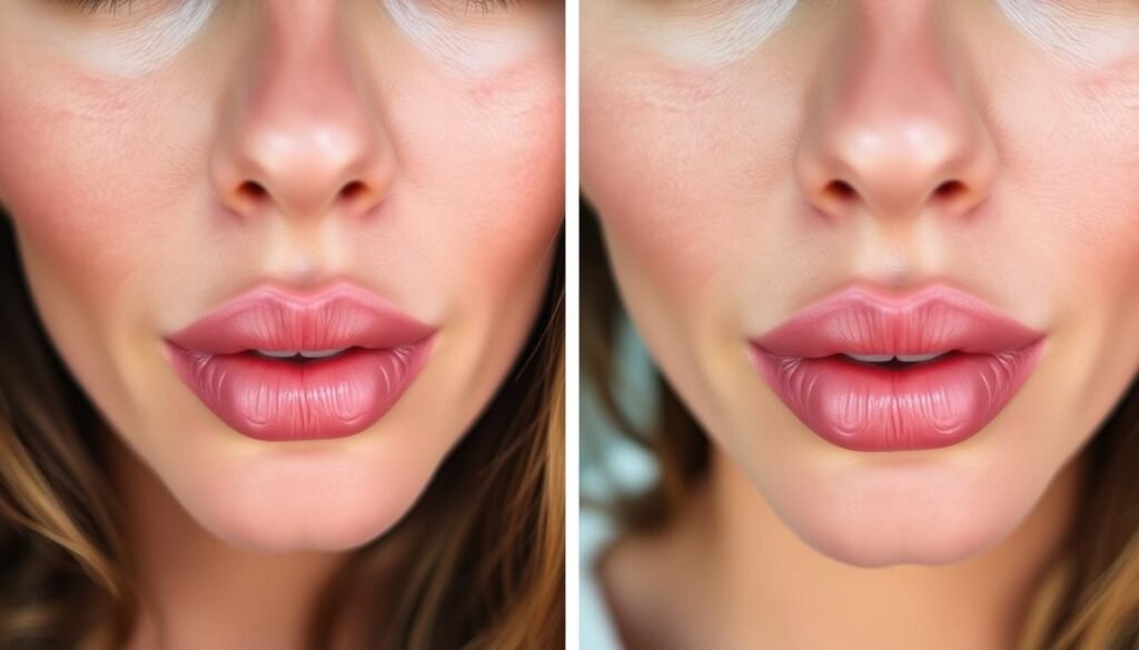lip tattoo Los Angeles before and after results
