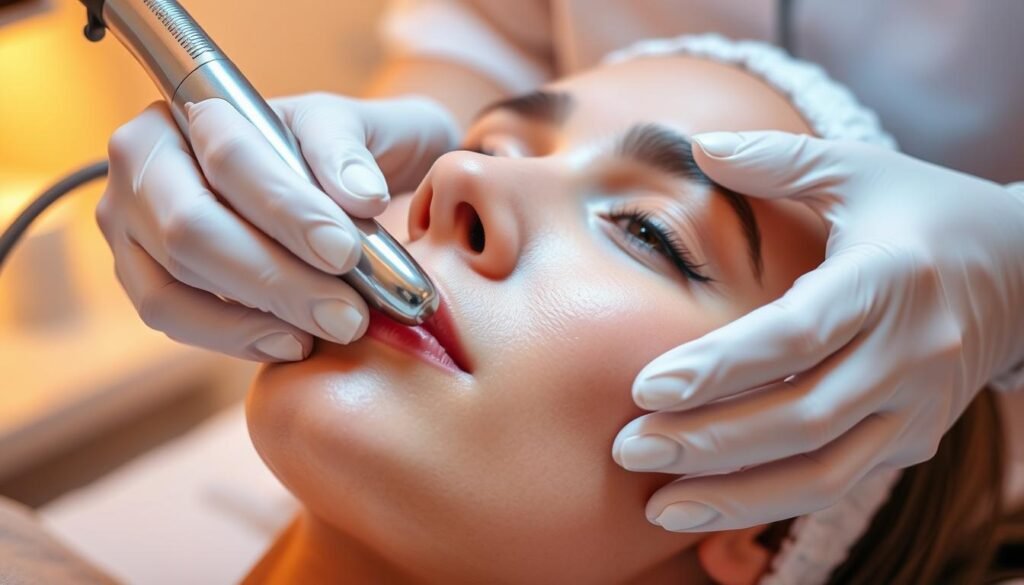 microneedling process at Capri Med Spa
