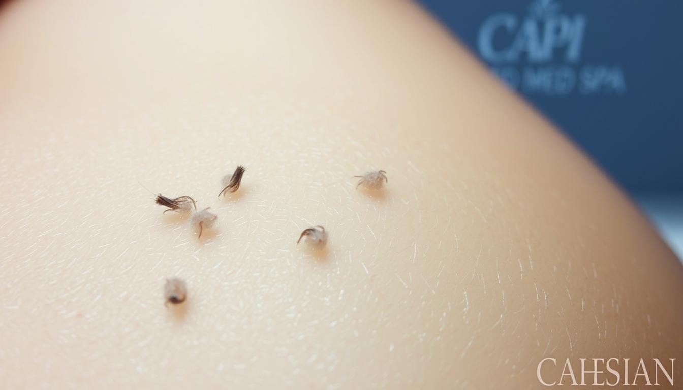 How long after laser hair removal does the hair fall out?