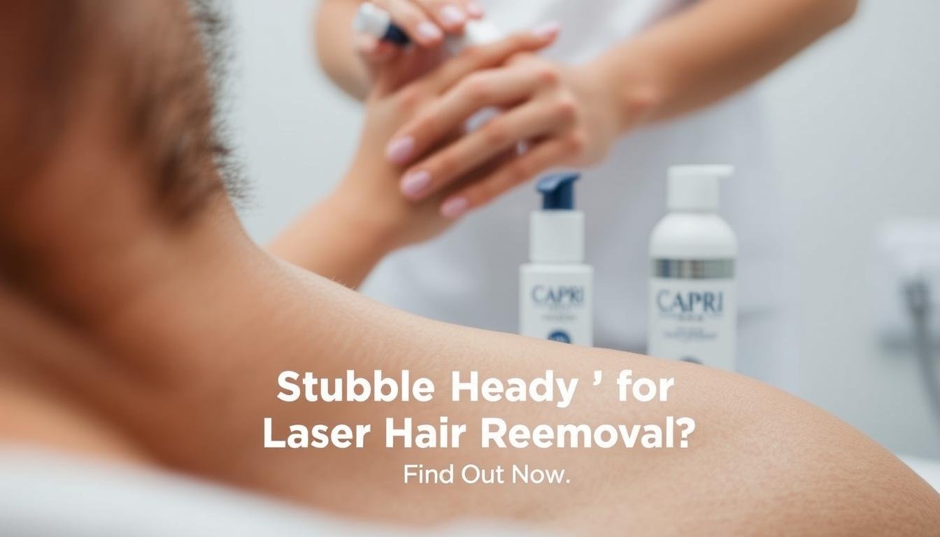 Is stubble ok for laser hair removal?