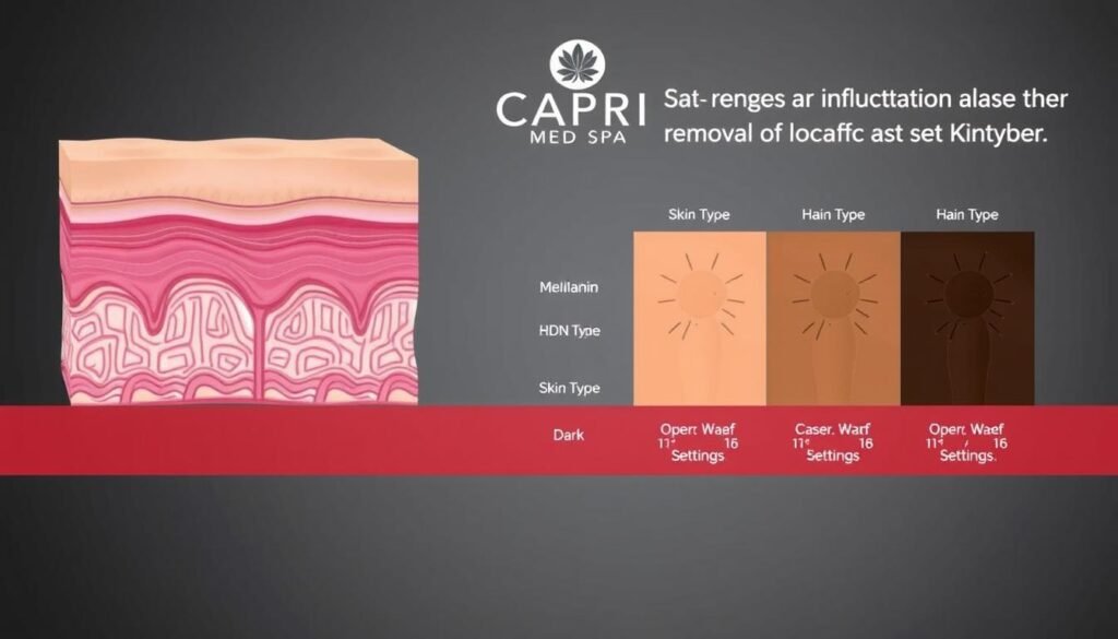 laser hair removal factors for different skin types