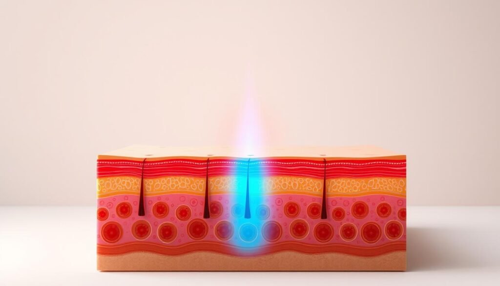 Hair growth cycles during laser hair removal