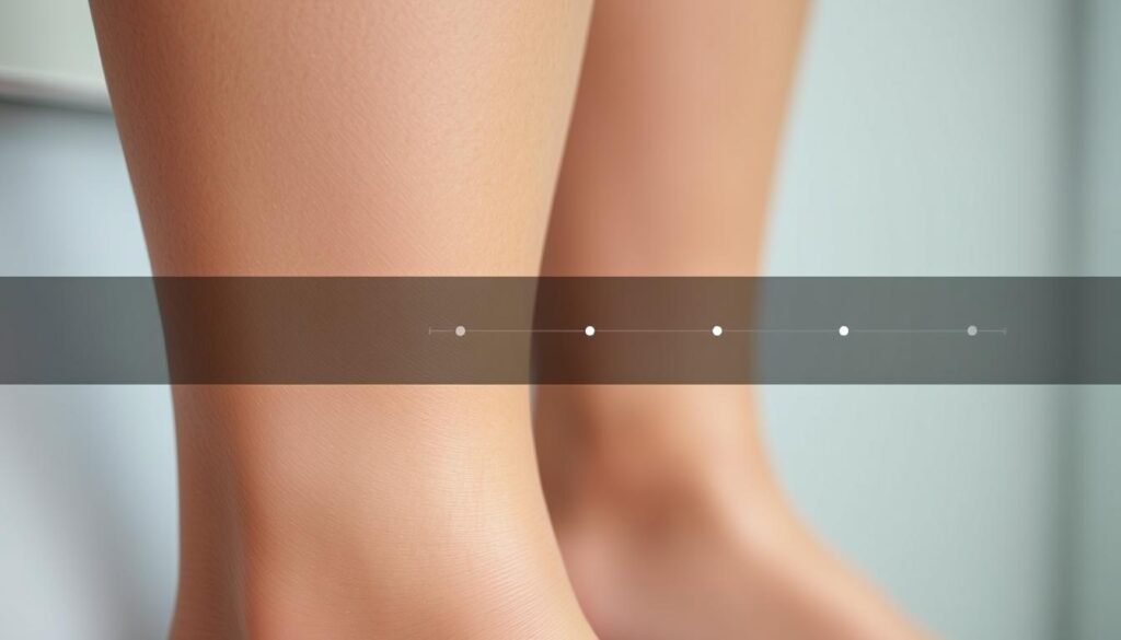 laser hair removal timeline showing treatment progression